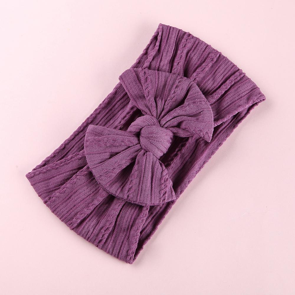 1 Pezzo Fascia per Testa Neonato per Bambine Lavorata a Maglia Elastica Turbante per Bambini Fiocchi per Bambini Morbido Nylon Cappelli per Bambini Accessori per Capelli 32 Colori