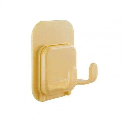 

Практичная многофункциональная вешалка для бритвы, пластиковый крючок для пасты, настенная подвеска для ванной комнаты, бытовой держатель для бритвы, стеллаж для хранения жёлтый