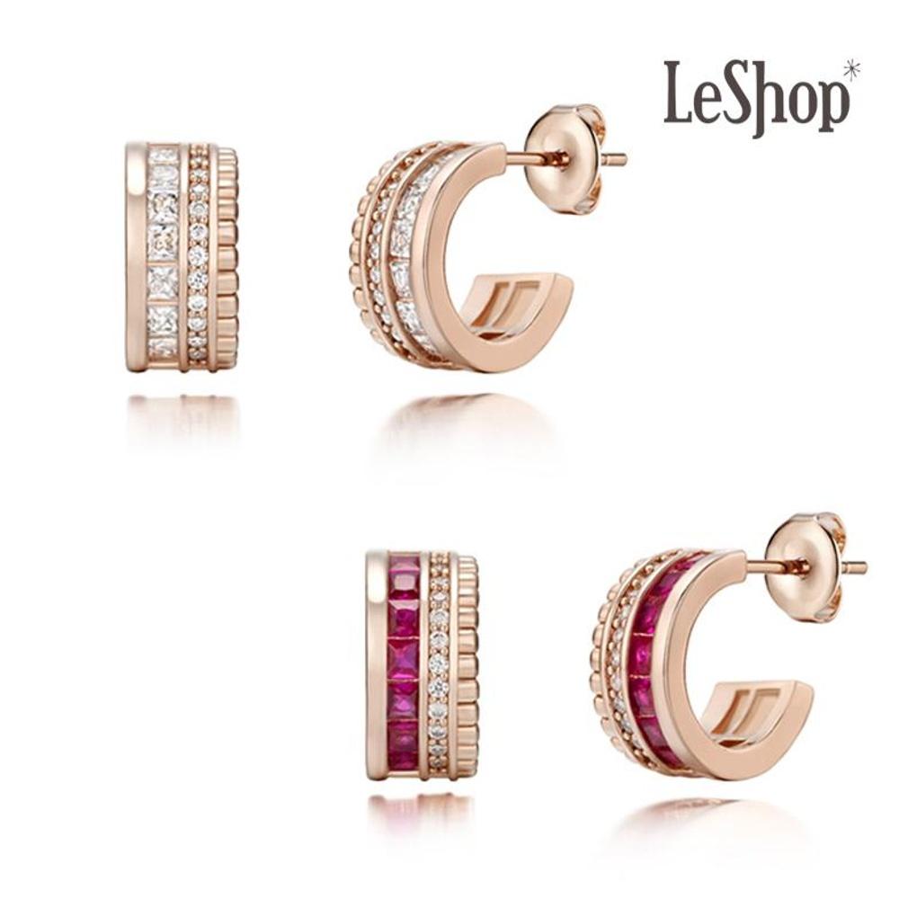 

[LsSHOP] 14K Edelin Earrings (Gold Plated)_LJ5235BRE rose gold