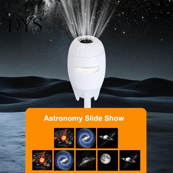 Space Theme Room Decor Starry Sky Night Light Projector, 2-in-1 Mini LED Ceiling Wall Projection Camping Atmosphere Projector Lamp with 360
