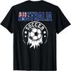 Australia Soccer Fans Jersey Australian Flag Football Lovers T-Shirt