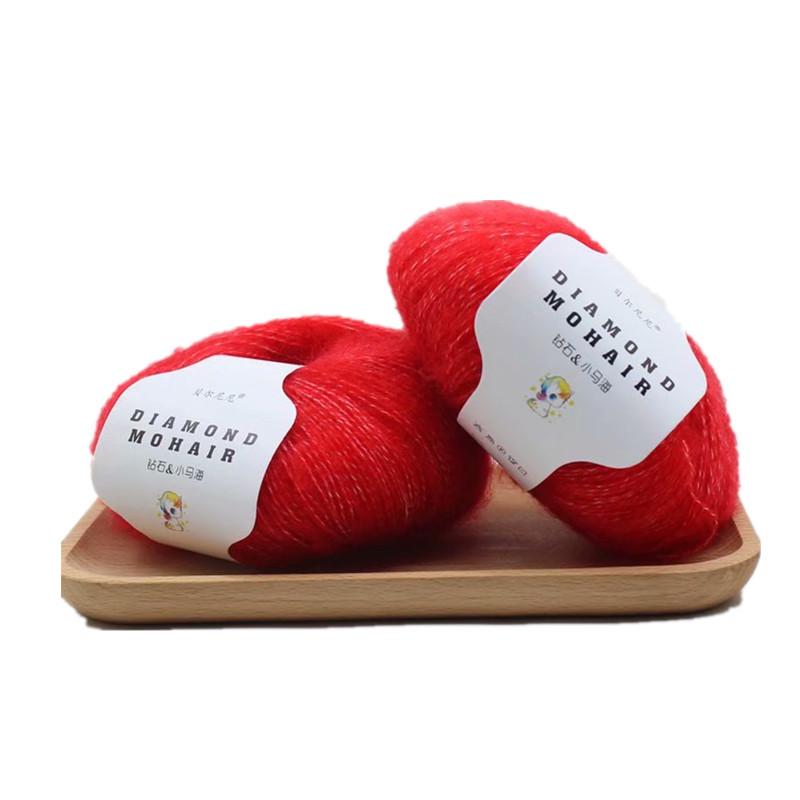 Włóczka moherowa Diamond Pony średnio cienka na ręcznie dziergane płaszcze i szaliki