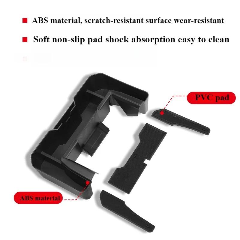 For Tesla Cybertruck 2024 2025 Center Console Storage Box Screen Rear Storage Box Expands Waterproof Car Interior Accessories
