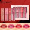 4pcs Long-lasting Moisturizing and Non-fading Pearlescent Lip Glaze Set Natural Three-dimensional Non-fading Non-stick Cup Lipstick