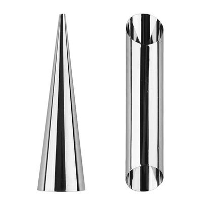 10Pcs Baking Cones Stainless Steel Spiral Croissant Tubes Cream Horn Bread Pastry Cake Mold Cookie Dessert Kitchen Baking Tool