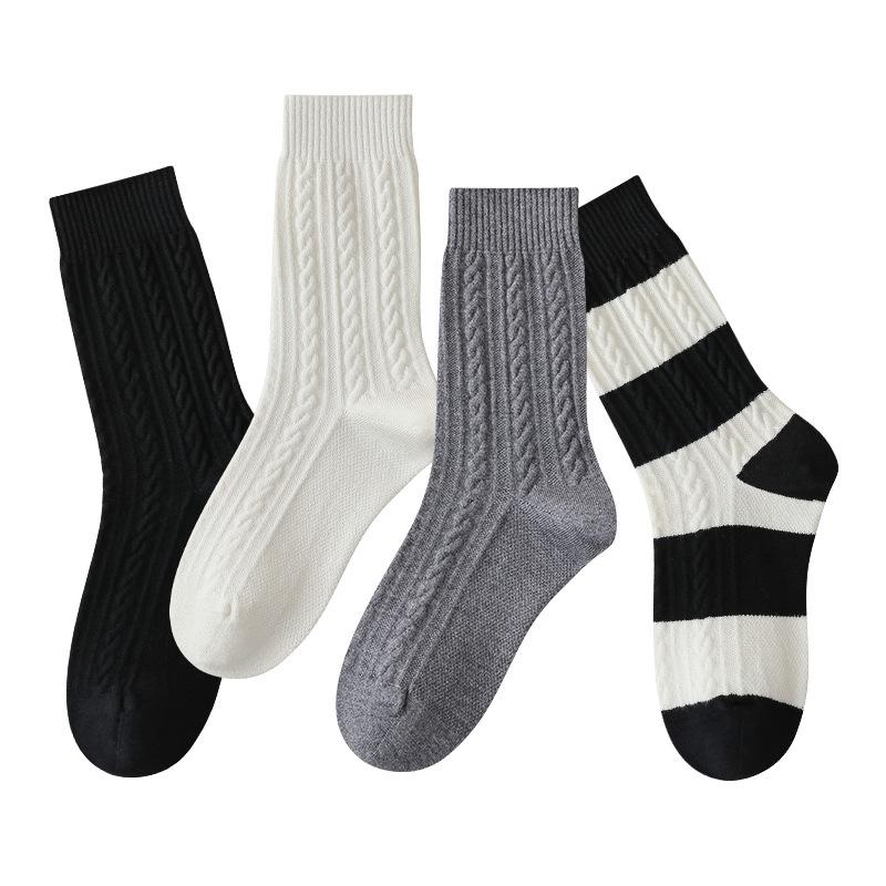 Women's Cashmere Boneless Socks for Autumn and Winter, Thickened with Fleece, Warm Postpartum Socks, Sleep Pile