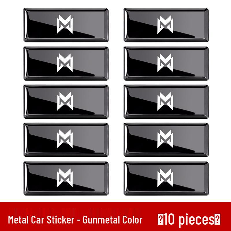 Mengshi 917/M817/M800 Car Metal Emblem Door Handle Decorative Sticker