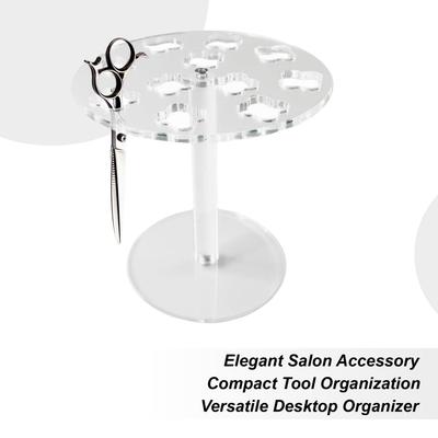 Support pour Ciseaux à 11 Trous Support pour Cisailles Organisateur de Barbier Support Acrylique Organisateur de Rangement Accessoires de Bureau pour Pinceaux de Maquillage Peignes