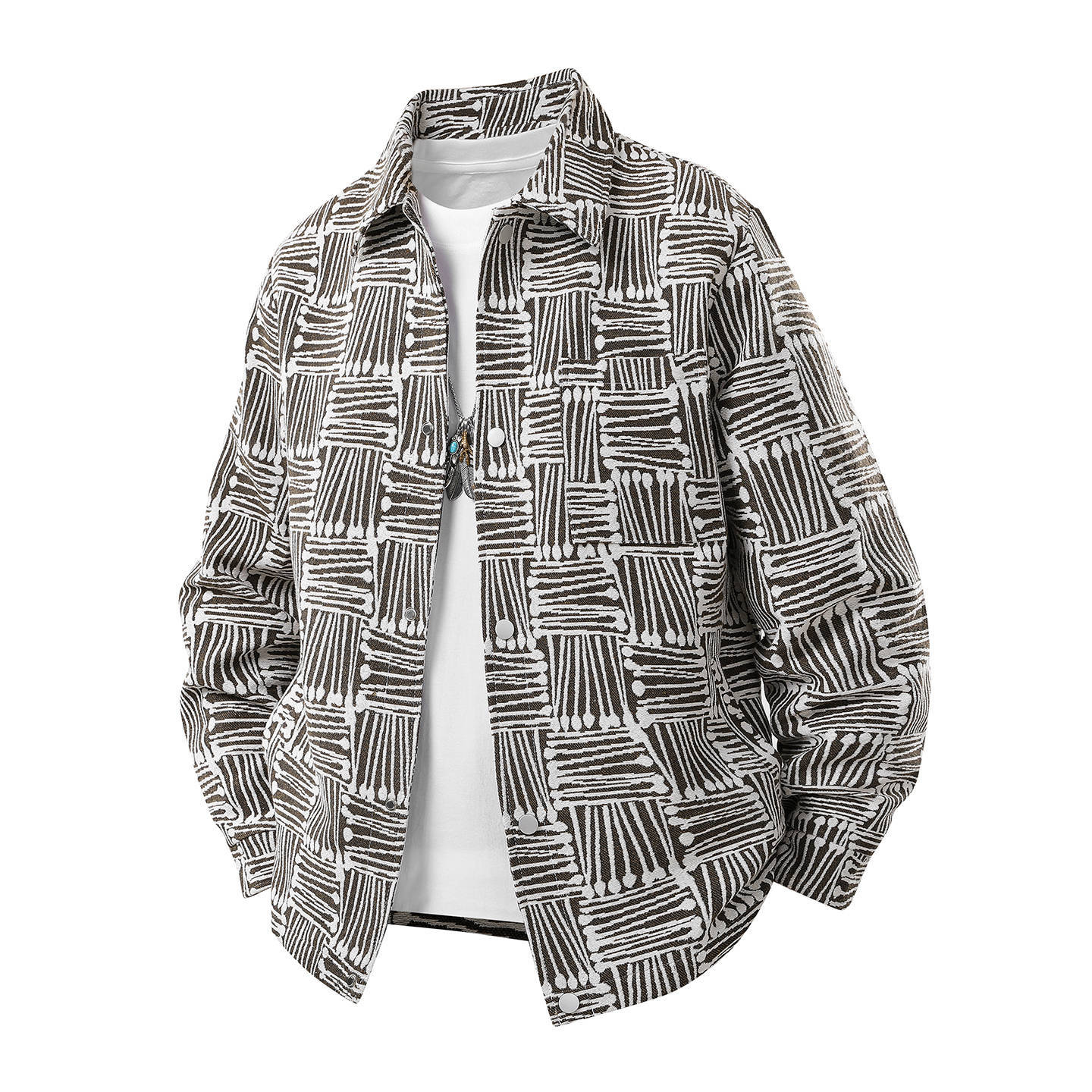 

Men In Coats Wear Autumn Tweed Shirts and Jackets 3XL коричневый