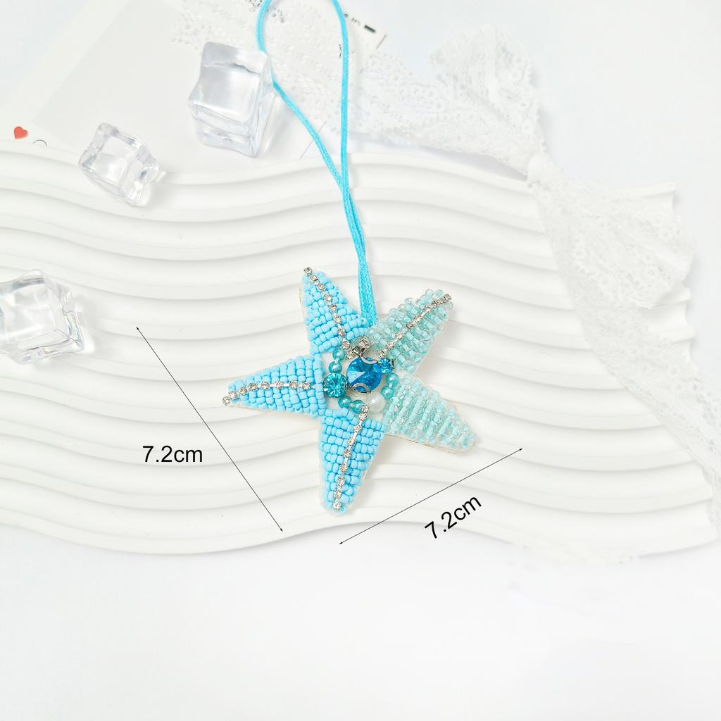 5-10cm Rhinestone Patch Starfish Pendant Sea Horse Patch For Bag Decoration Accessories Personalized Gifts Clothing Applique