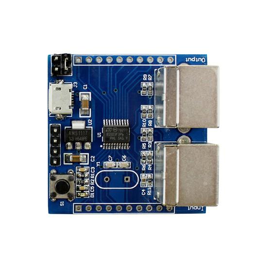 

PS2 Keyboard Driver Module PS2 Input PS2 Output Keyboard Signal Capture Module 10*10*2 білий