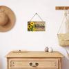 Lightweight Sunflower Welcome Sign Hanging Wooden Decoration Sign Welcome Door Sign  Kitchen