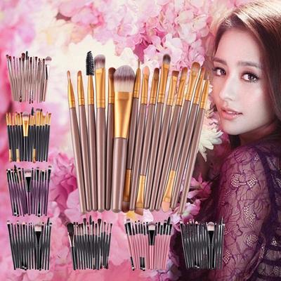 15Pcs Makup Brushes Tool Set Eyeshadow Eye Brush Kits