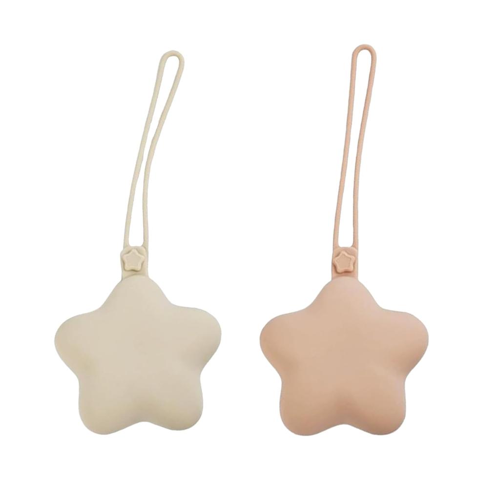 ADOFUN Silicone Portable Trash Pacifier Compact of Portable Small Item Silicone Treat Perfect for Newborn Boys and Portable Pouch for Newborn Moms