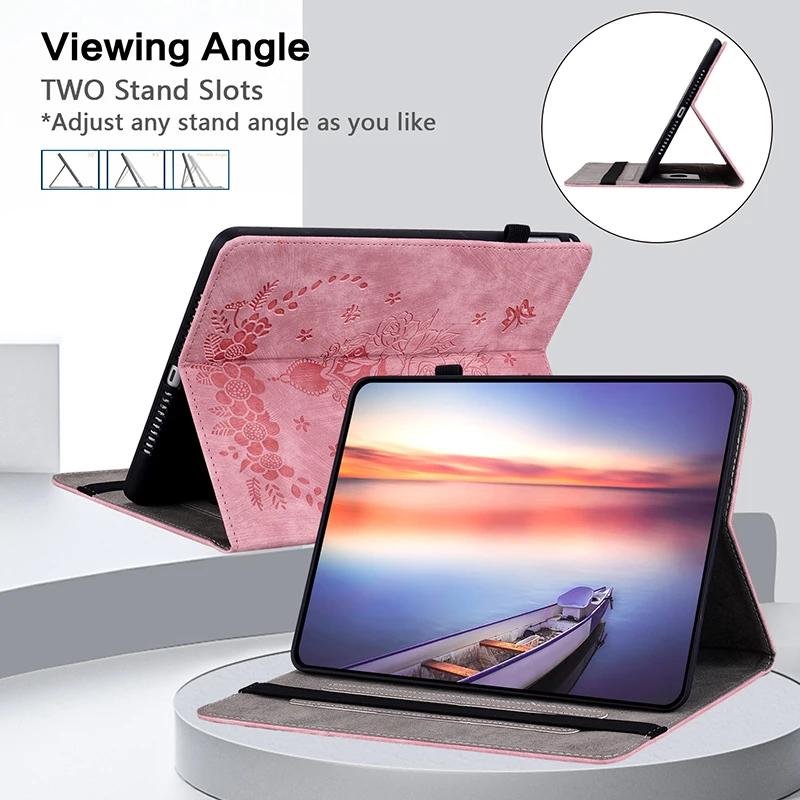 Leather Case For Samsung Galaxy Tab A9 + 8.7 Plus S5e T720 Tablet Cover Tab A 10.1 T510 A8 X200 X115 10.5 S6 A7 Lite 10.4 Case