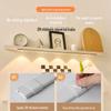 Ultra-Thin LED Cat's Eye Motion Sensor Lamp - Rechargeable & Self-Adhesive for Wardrobe or Wine Cabinet