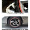 Car Wheel Rim Protectors Guard, 4-Pack 19 in Automotive Wheel Anti-Scratch Protector, Wraping The Rim of The Wheel Hub, Strips for Curb Rash