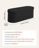 Oval Storage Ottoman Bench, Foldable Teddy Fleece End of Bed Bench, Folding Upholstered Bed Ottoman Chest with Large Storage Space, Supports 660 lbs,
