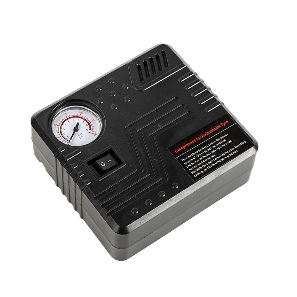 Car Tire Inflator DC 12V Emergency Air Pump with Pressure Gauge Cigarette Lighter Connector Portabe Air Compressor Accessories