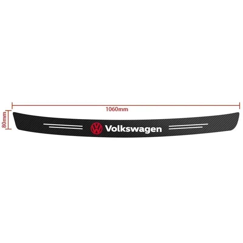 Per VW Volkswagen Jetta MK5 Golf 1 Pezzo Auto Fibra di Carbonio Protezione Paraurti Posteriore Adesivi per Bagagliaio Per Volkswagen VW Touran Beetle Golf