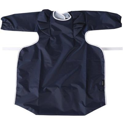 Nordico Toddler Kinder Dining Table Integrated Long Sleeve Bib, 03 Navy, 1 Piece, 1 Piece