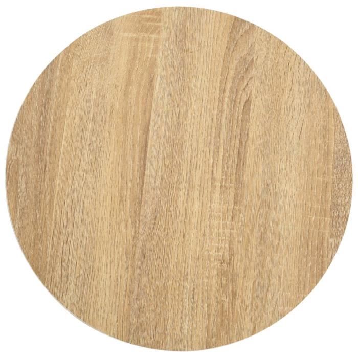 VidaXL Table de bistro Marron clair 40 cm MDF