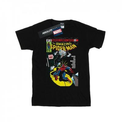 Mens Spider-Man Black Cat Cover T-Shirt