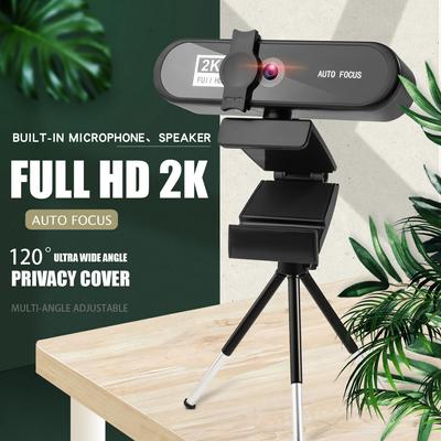 Cámara web para PC de Conferencia 2K 4K Enfoque Automático USB Cámara Web para Portátil Escritorio Para Reunión de Oficina Transmisión en Vivo en Casa Video Funciona Con Micrófono Cámara Web HD 1080P