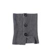 Korean Retro Warm Knitted Wool Button Neck Warmer for Women, Fashionable Versatile Split Neck Wrap, Cold-proof Neck Protector Shawl