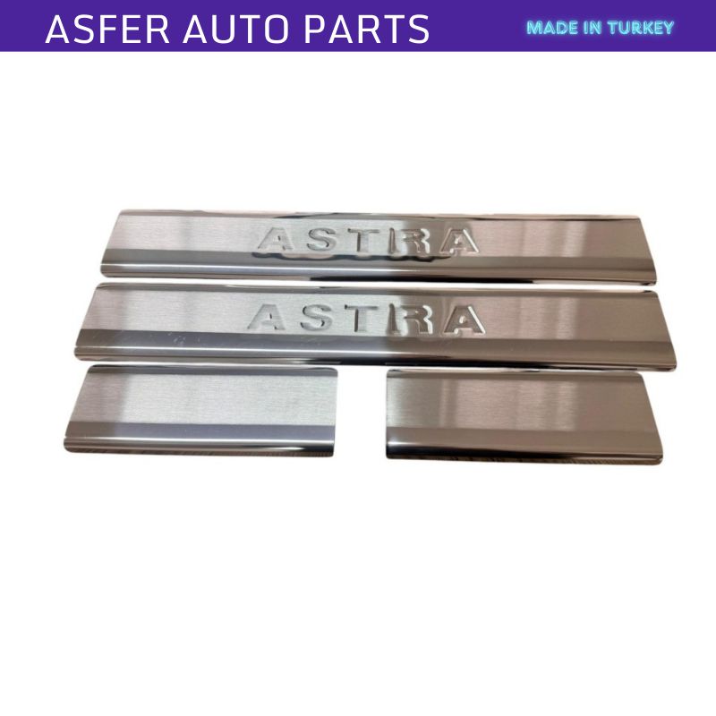 Bandă cromată prag, 4 buc., oțel inoxidabil pentru Astra J SD 2010-2018