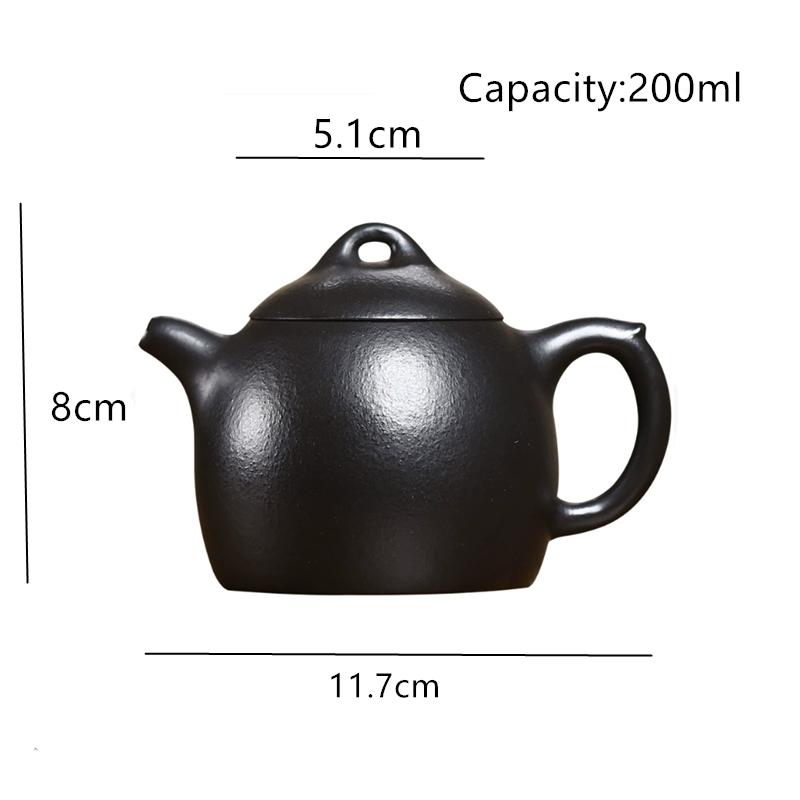 Yixing Handmade Purple Clay Teapot Household Tea Pot Beauty Tea Infuser Kettle Chinese Tradition Zisha Tea Set Teaware 200ml