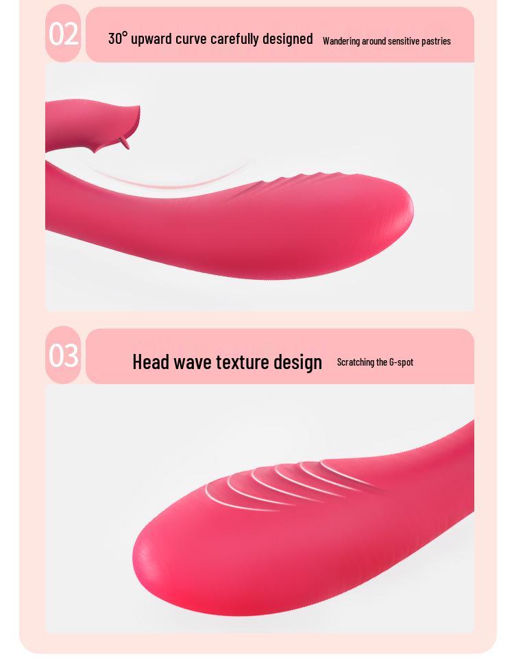 Dòuyùqíngqù Women's Tongue-Licking Vibrator & Dual Vibration Massage Stick