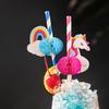 50pcs Creative Paper Straws Disposable Biodegradable Paper Environmental Straws Party Juice Cocktail Decoration Straws