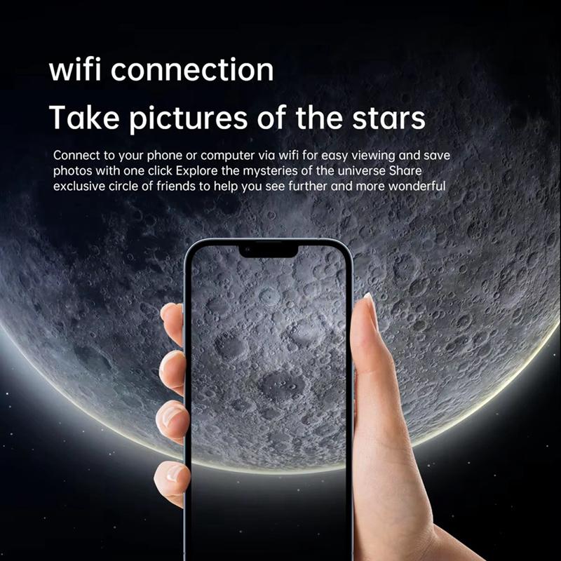 New-30070 WIFI Electronic Eyepiece For Astronomical Telescope Monocular 70MM Large-Aperture For Stargazing Bird Watching