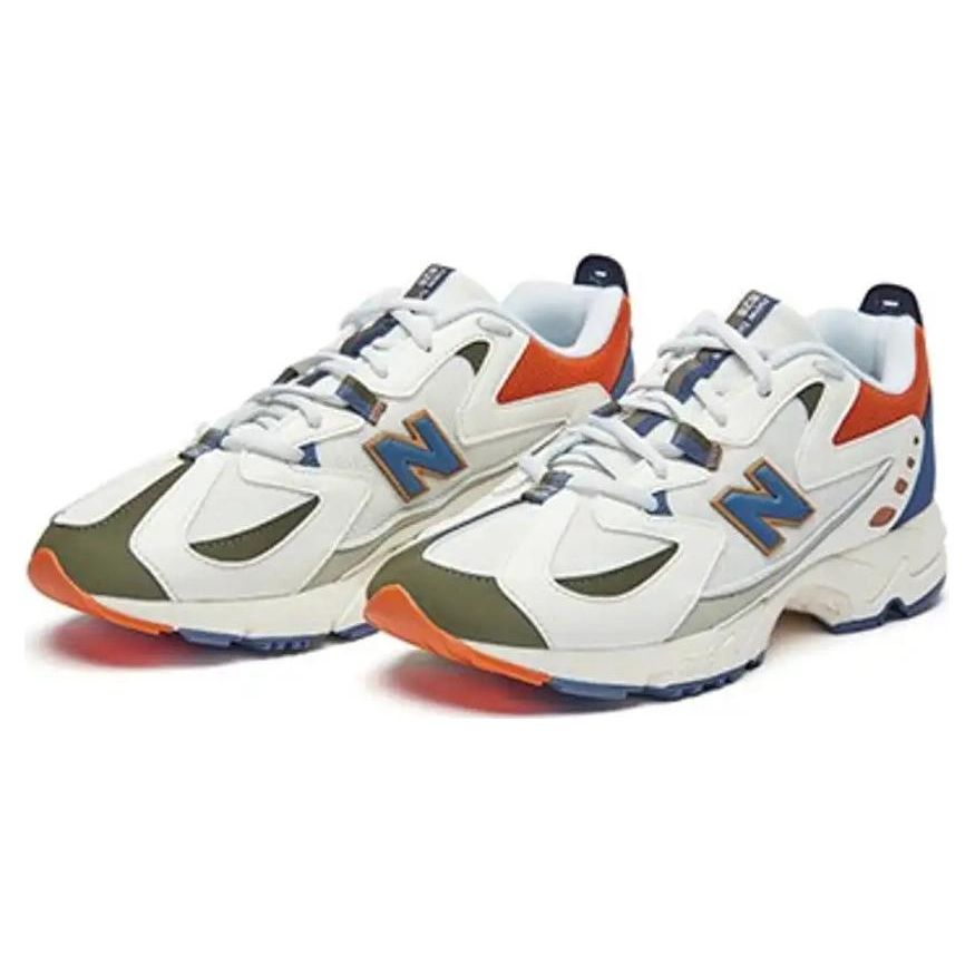New Balance Nb 828 Retro Fabric Synthetic Leather Low Top Running Shoes Unisex sneaker White Blue Orange ML828NB