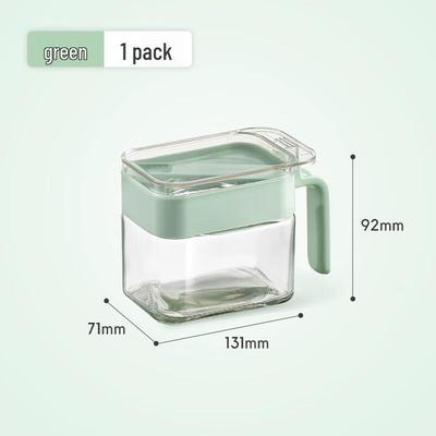 ZISIZ Spoon-Lid Separated Spice Jar Set