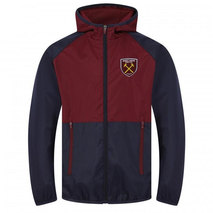 West Ham United FC Mens Crest Raglan Windbreaker
