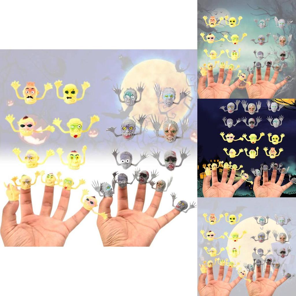 Spooky Halloween Zombie Witch Finger Puppets For Creepy Fun And Scares In Pvc