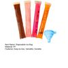100Pcs DIY Popsicle Bags with Funnel Zip Seal Food-Grade PP Ice Pop Molds Easy Fill Milkshake Freezer Bags for Juice Yogurt
