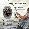 NORTH EDGE Men's Digital Watch Military Waterproof 50M Running Sports Pedometer Stopwatch Watch Heart Rate Wristband Android IOS