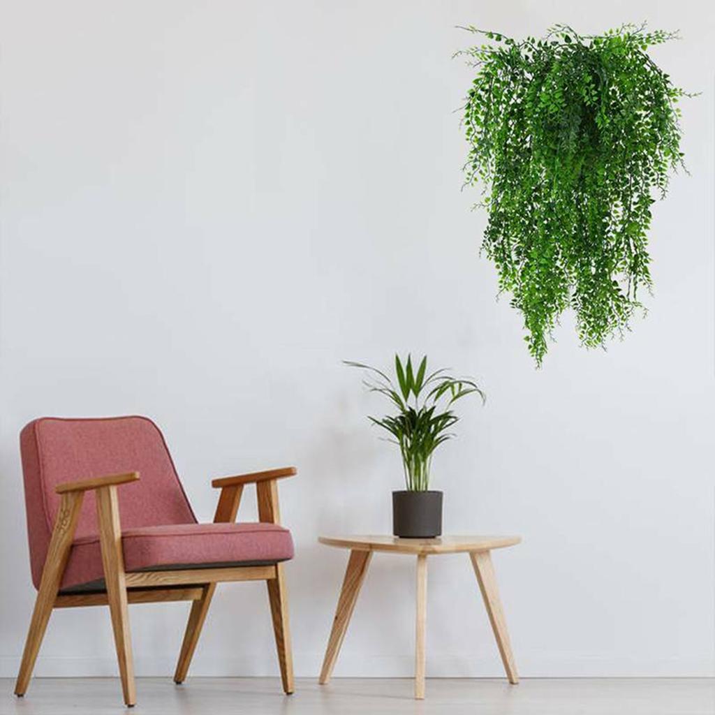 2Pcs Artificial Hanging Plant Fake Vine Ivy Leaf Greenery   Party Wedding