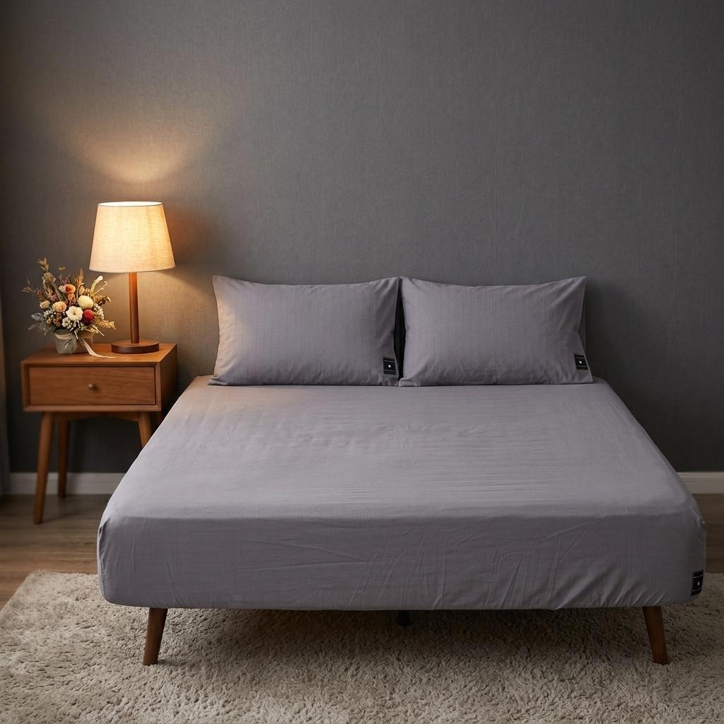 Night Recovery Earthing Sheet 90% Pima Cotton 10% Silver Fiber Conductive Bed Cover Fitted Bed Sheet&Twin