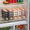 4-Layer Rotating Egg Holder for Refrigerator, Space-Saving Kitchen Fridge Storage Rack