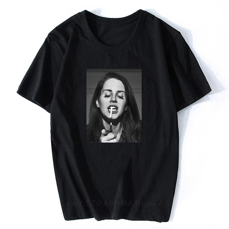 

Aesthetic Lana Del Rey Sexy Cool Print Casual Funny Shirt White Top Tee High Quality ONeck Summer Plus Size Harajuku T Shirt 4XL