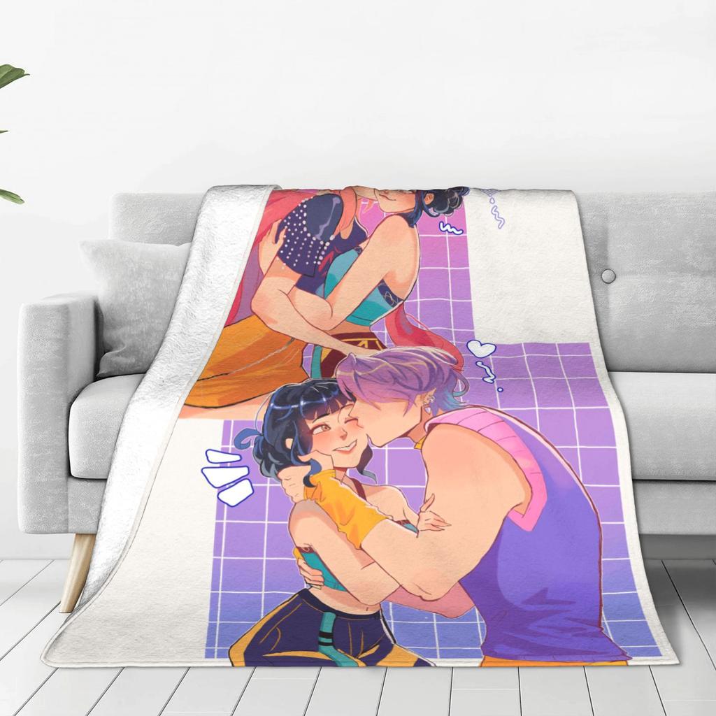 KPOP DEMON HUNTERS Saja Boys Jinu Blanket  Soft Warm Novelty Plush Throw Blanket For Children Outdoor Flannel Bedspread Cover