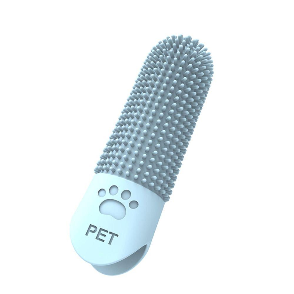 Super Soft Pet Toothbrushes Silicone Cats Mouth Cleaner  Removing Tartar And Stones