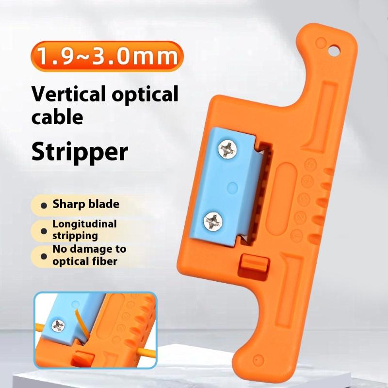 Cable Ribbon Stripper Fiber Optic Stripping 1.9~3mm Access Tool Kit Loose Buffer Tube Stripper