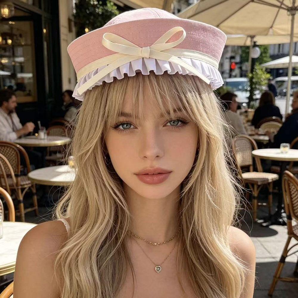 Stripe Sailor Hat Summer Stage Performance Hat Fashion Cosplay Hat for Women