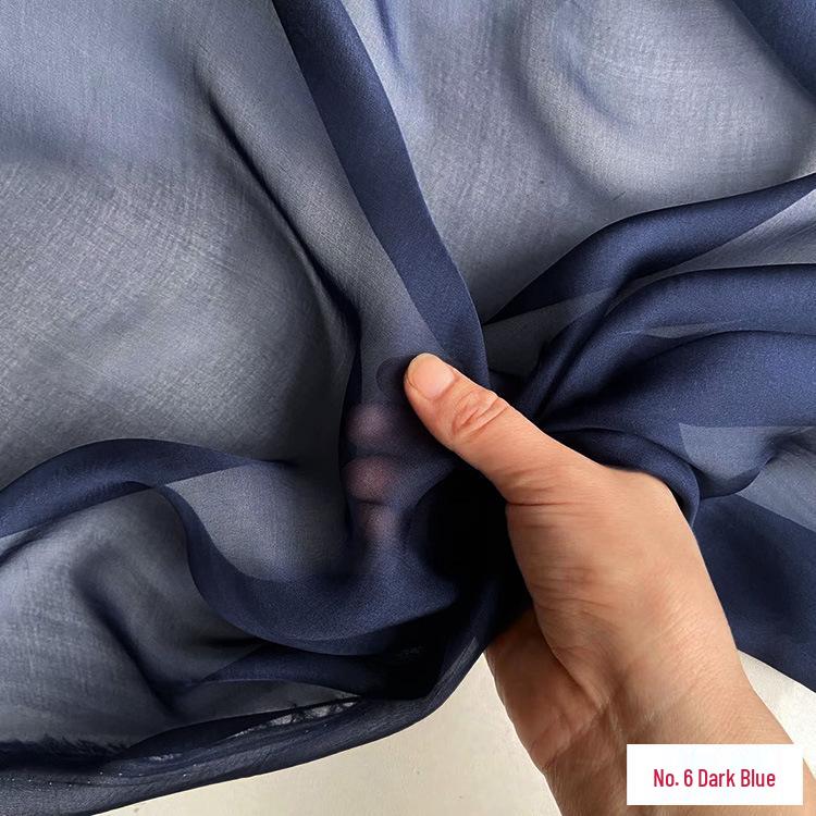 6mm Real Mulberry Silk Chiffon Fabric, 140cm Wide - Sheer and Lightweight for Scarves, Dresses, and Gowns. Retro Style.