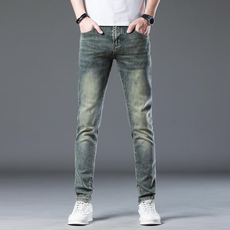 

New Summer Jeans Slim Nine-point Stretch Casual Long Pants for Men 28